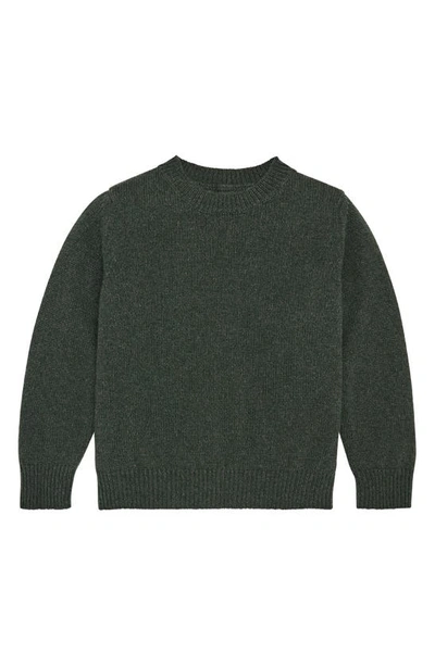 The Row Kids' Little Girl's Dewey Cashmere Crewneck Sweater In Forest Green