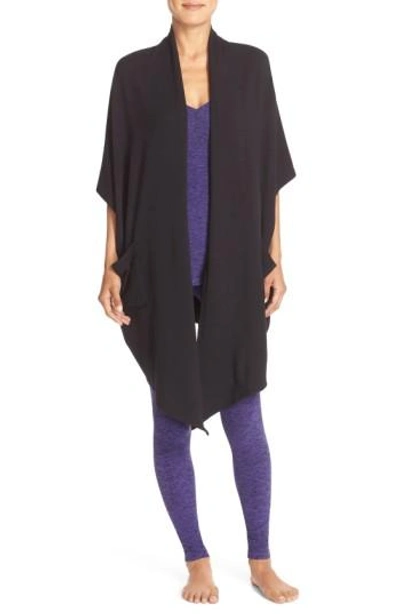 Beyond Yoga 'origami' Cardigan In Black