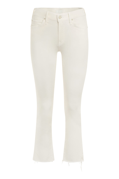 Mother The Rascal Cropped Jeans In Cream