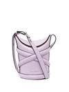 Alexander Mcqueen Small The Curve Leather Shoulder Bag In Lilac