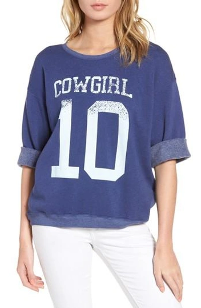 Wildfox Cowgirl Sweatshirt In Cowboy Blue