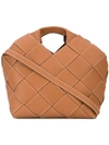 Loewe Woven Basket Bag In Brown
