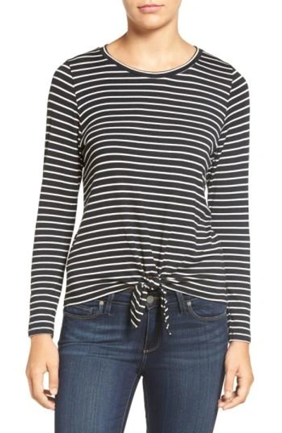 Amour Vert 'melinda' Stripe Tie Hem Top In Amsterdam Stripe