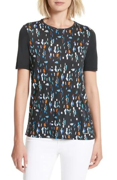 Ted Baker Eudon Print Tee In Navy