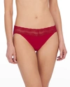 Natori Intimates Bliss Perfection Soft & Stretchy V-kini Panty Underwear In Chili/glow