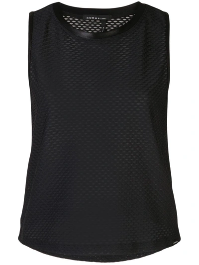 Koral Muscle Nets Tank Top In Black