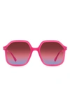 Isabel Marant Geo Square Acetate Sunglasses In Fuchsia