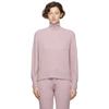 Rag & Bone Pierce Half Zip Cashmere Sweater In Light Pink