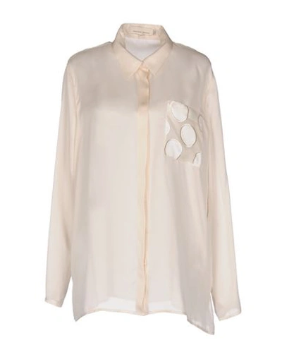 Merchant Archive Silk Shirts & Blouses In Ivory