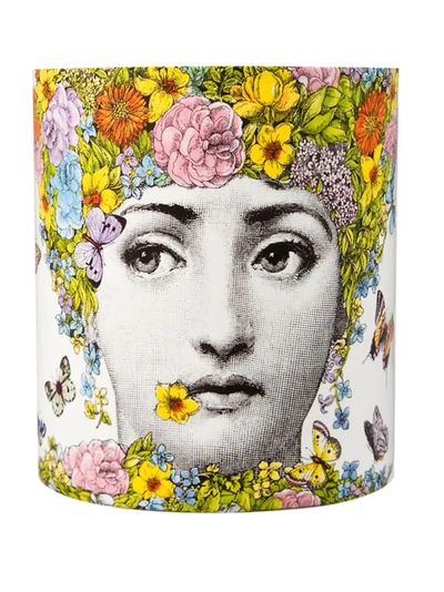 Fornasetti Flora Floral-scented Large Candle In White