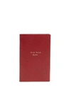 Smythson Blah Blah Blah Panama Notebook In Red
