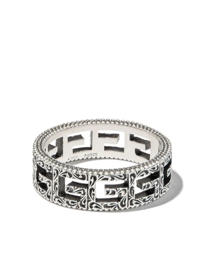 Gucci Sterling Silver Square G Ring