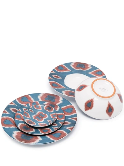 Les Ottomans Ceramic Plates (set Of 5) In Blue