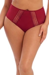 Elomi Matilda Full Figure Embellished Briefs In Crimson