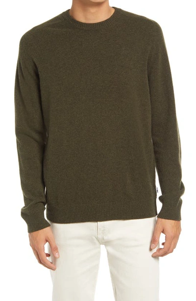 Nn07 Edward 6333 Lambswool Crewneck Sweater In Dark Army