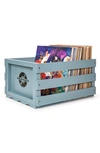 Crosley Radio Record Storage Crate In Blue