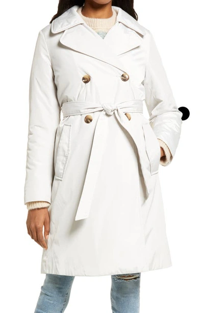 Sam Edelman Double Breasted Trench Coat In Light Sand