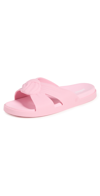 Melissa Plush Knotted Slide Sandal In Pink