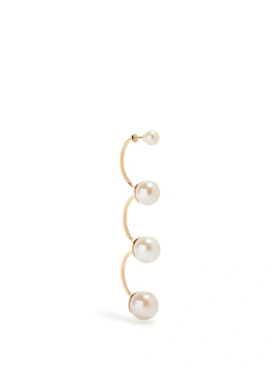 Delfina Delettrez 18k Yellow Gold Multi Pearl Earring