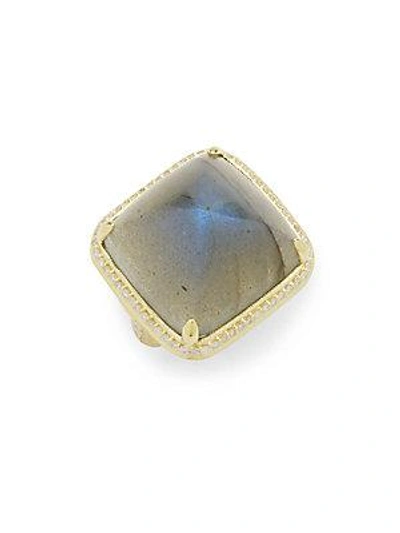 Ila Diamond, 14k Yellow Gold Vendel Ring- Size 7