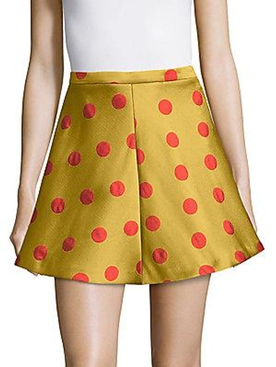 Red Valentino Polka-dot Mini Skirt In Menta
