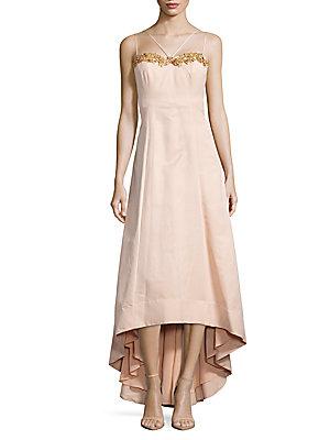 marchesa notte blush gown