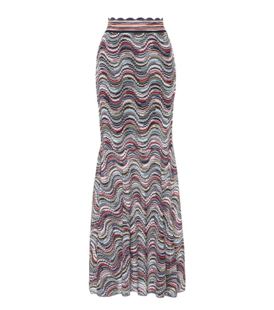 Missoni Striped Metallic Skirt In Multicoloured