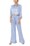 Free People Pajama Party Print Pajamas In Light Blue