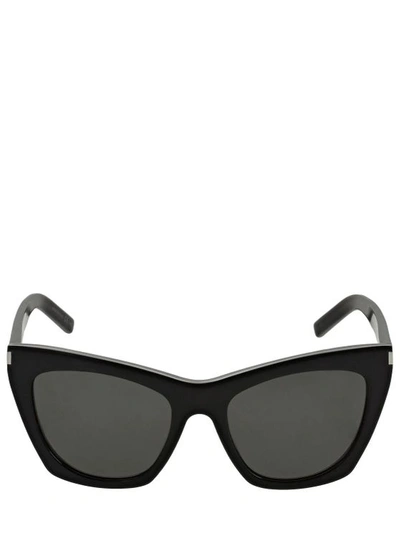 Saint Laurent Sl 214 Kate Eyewear In Black Black Grey