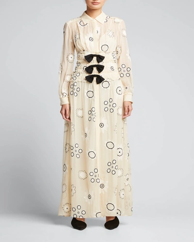 Rebecca Taylor Parasol Embroidered Dress In Shell | ModeSens
