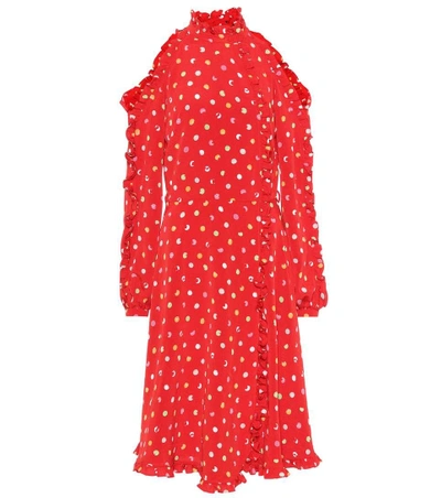 Anna October Polka-dotted Dress In Red