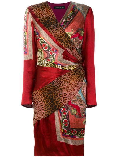 Etro Printed Silk-blend Dress In Multicoloured