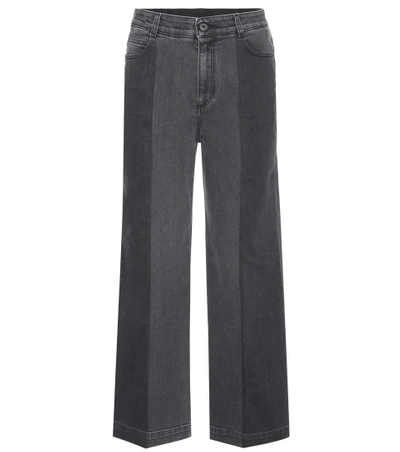 Stella Mccartney Mid-rise Cropped Jeans In Black