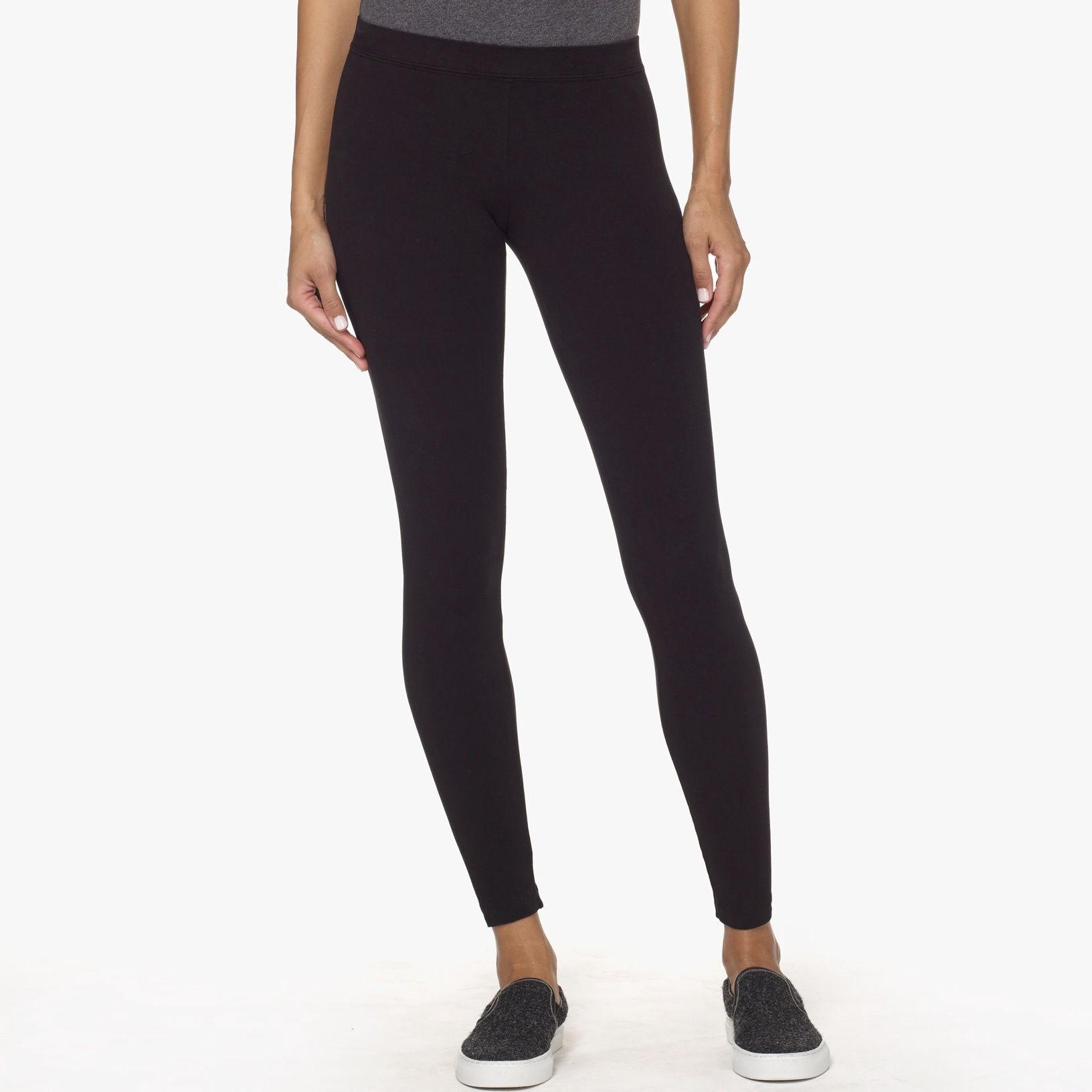 James Perse Stretch Jersey Long Leggings In Black | ModeSens