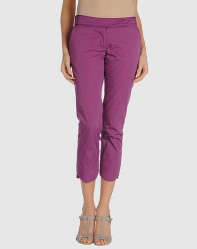 Hoss Intropia Cropped Pants & Culottes In Mauve