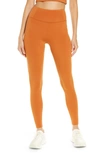 Girlfriend Collective Seamless High Waist Recycled Polyester Blend Leggings In Spice