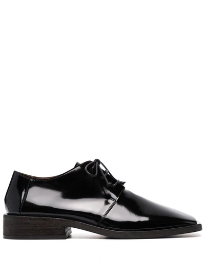 Marsèll Spatoletto Derby Shoes In Abrasive Leather In Black