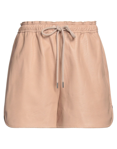 Stella Mccartney Drawstring Viscose Shorts In Beige