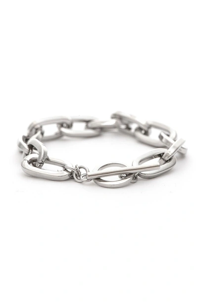 Rivka Friedman Toggle Link Bracelet In White