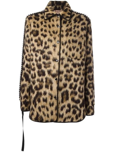 N°21 Leopard Print Jacket  In Brown