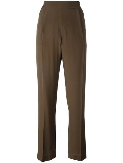 N°21 Relaxed Straight Trousers In Green