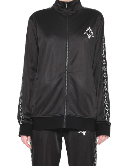 Marcelo Burlon County Of Milan Kappa Sweatshirt In Blk-white