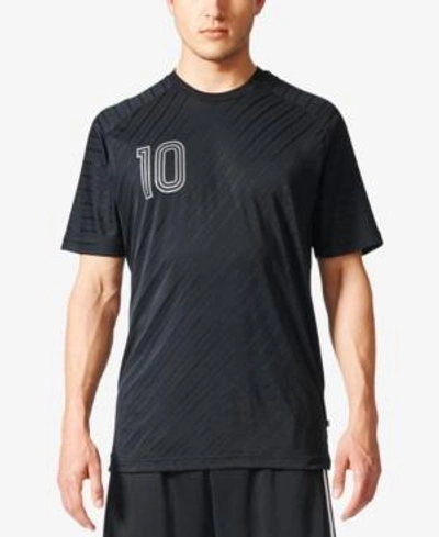 Adidas Originals Adidas Men's Climalite Printed Soccer Shirt In Black