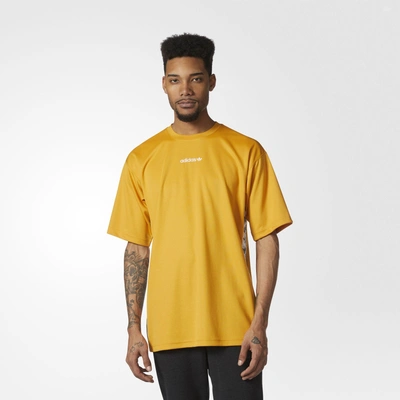 Adidas Originals Tnt Trefoil Tee In Yellow/white | ModeSens