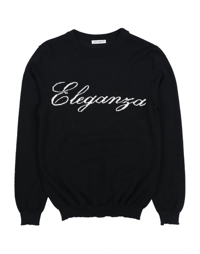 Dolce & Gabbana Kids' Sweaters In Black