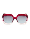 Dior Gaia Square Optyl&reg; Sunglasses In Burgundy Pink