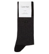Calvin Klein Striped Cotton-blend Socks Two Pack In Blk