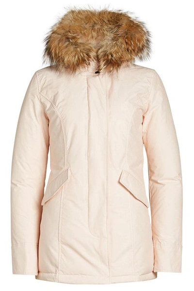 Woolrich Arctic Down Parka With Fur-trimmed Hood In Pink | ModeSens