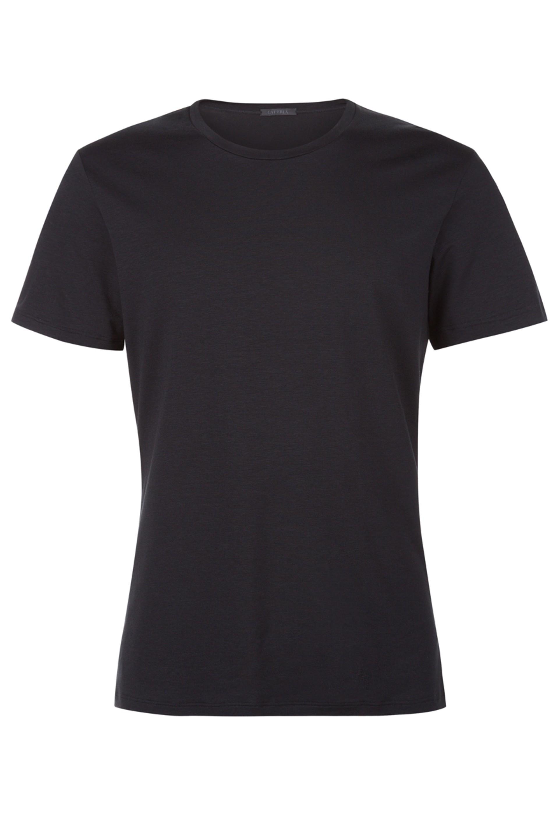 La Perla Challenge Crew-neck T-shirt In Stretch Jersey - Black In Black ...