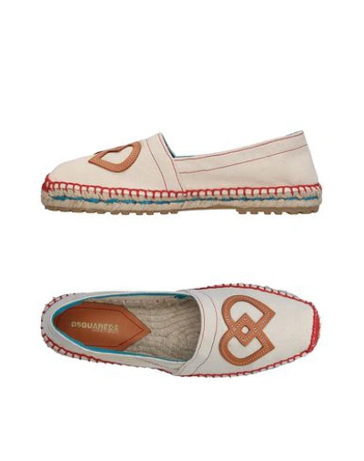 Dsquared2 Espadrilles In Ivory